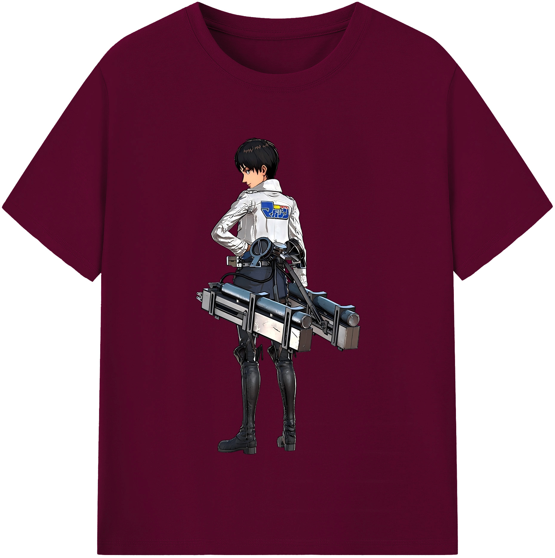 （画像用） 進撃の巨人 エレン･イェーガー Attack on Titan Eren Jäger レディースカジュアルプリントTシャツ（綿100％）